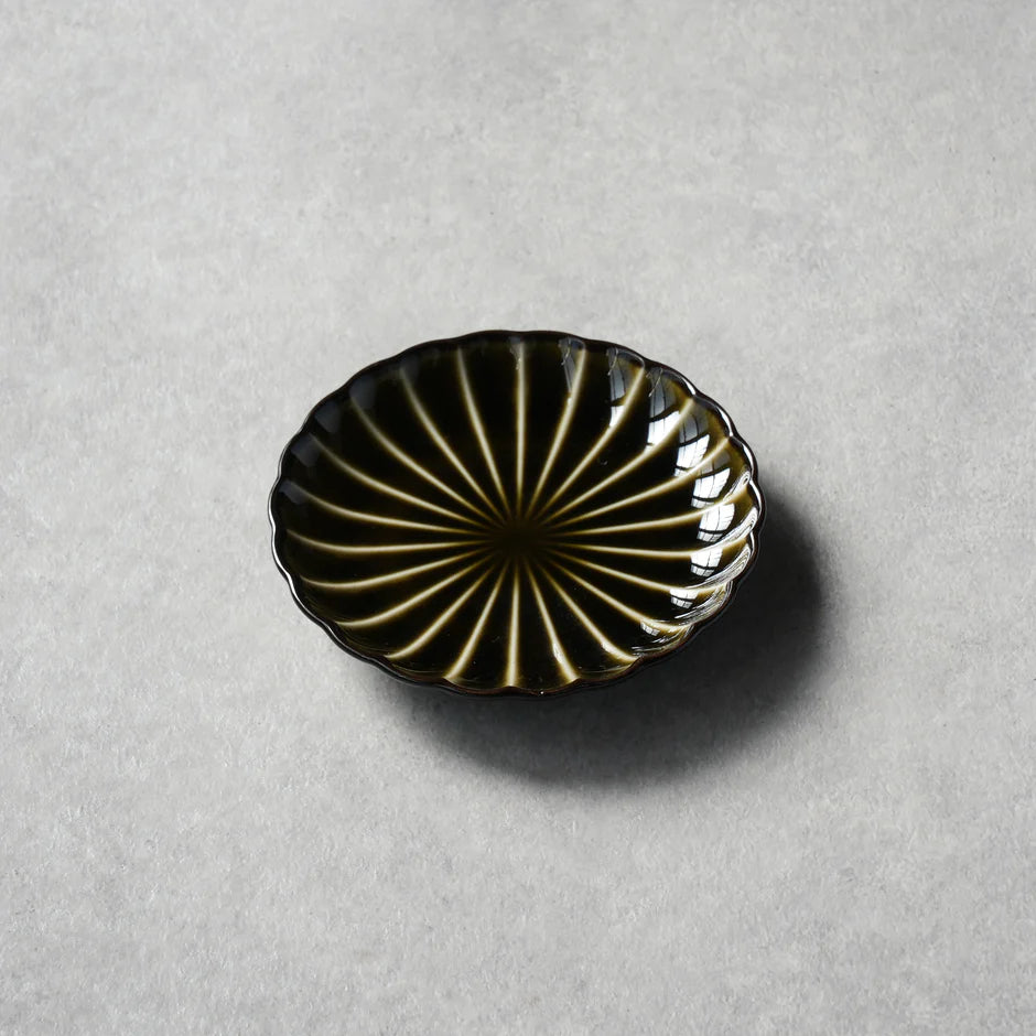 ぎやまん陶 利休グリーン 4寸皿 - KANEKO KOHYO | しろいわいんぐらす