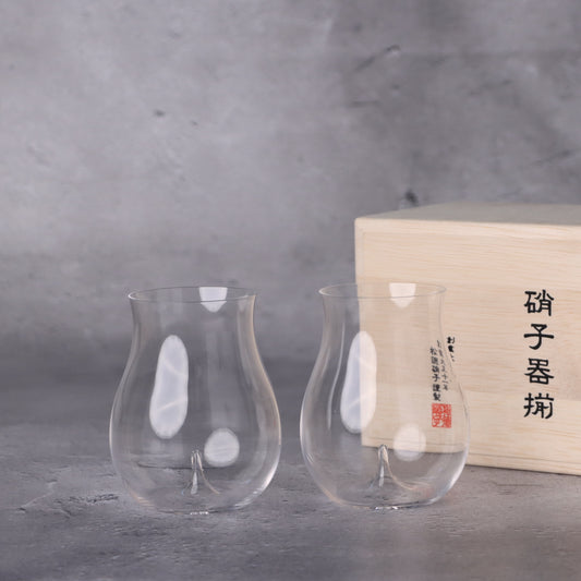うすはり 大吟醸グラス ペア (2個組) 木箱入り 250ml 松徳硝子