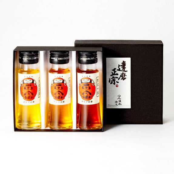 【熟成古酒】達磨正宗 飲みくらべお試し 花セット 50ml x 3本(三年、五年、十年熟成)