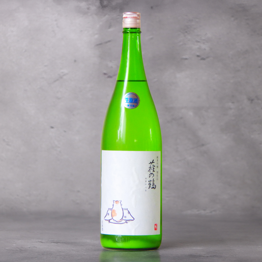 萩の鶴 純米吟醸 こたつ猫ラベル 生原酒 1800ml