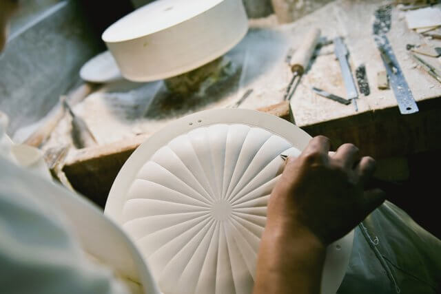 ぎやまん陶 利休グリーン 4寸皿 - KANEKO KOHYO